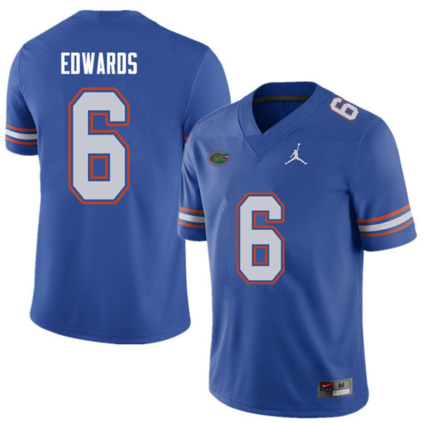 Jordan Brand Men #6 Brian Edwards Florida Gators College Football Jerseys Sale-Royal